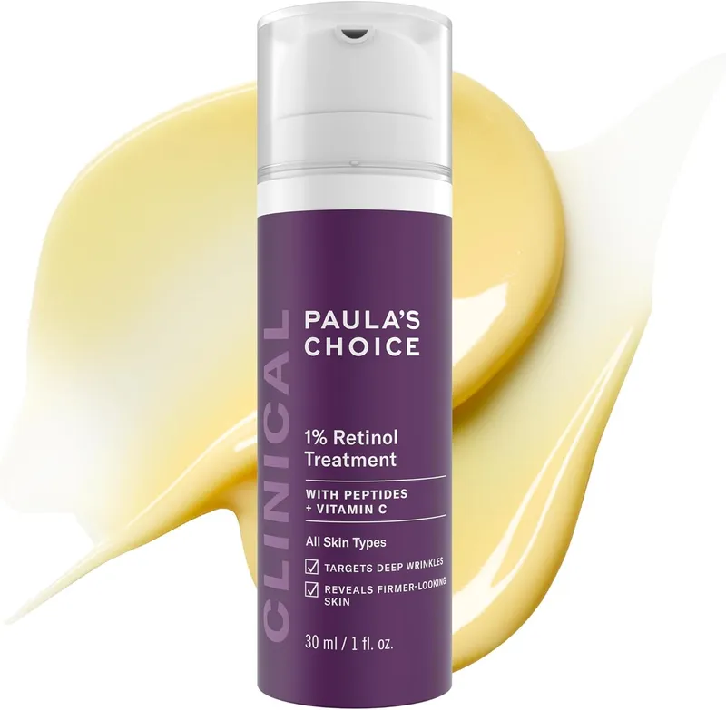 Paula's Choice Clinical 1% Retinol Treatment with Peptides & Vitamin C for Deep Wrinkles –